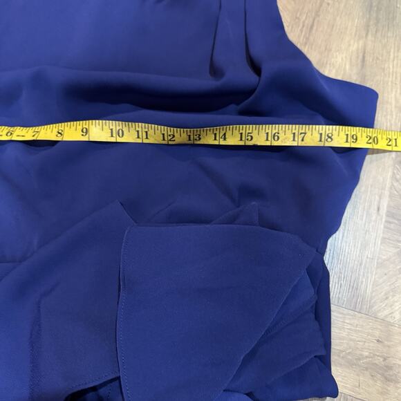 Black Halo Emsley Mini Dress Blue Purple Sleeveless Women's Size 12 - Picture 7 of 11